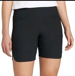 Women's Black Tummy Control 7" Inseam Golf Short - Lady Hagen - S